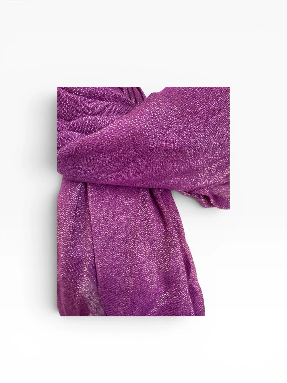 Women's Lightweight Plum metallic Wrap Scarf
